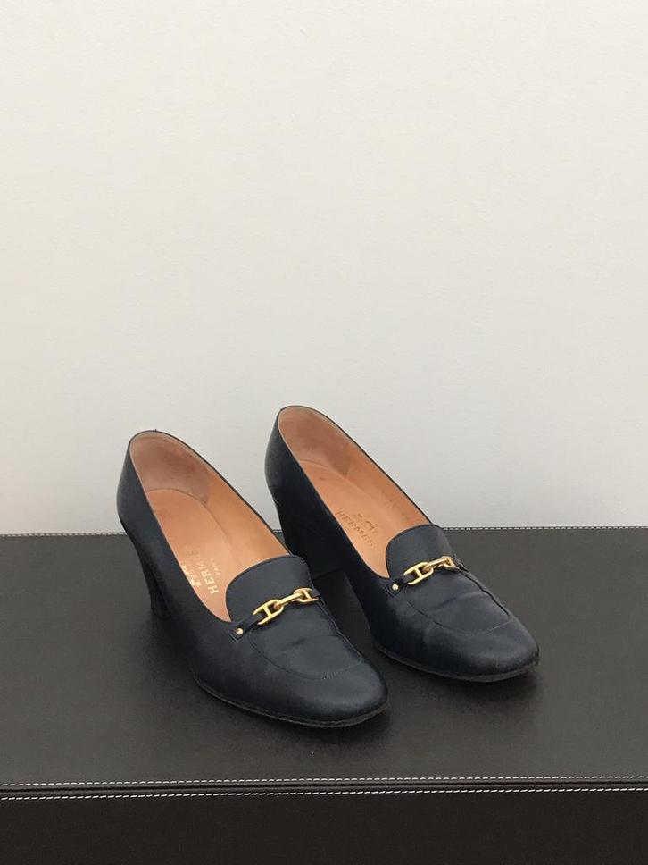 HERMES-schoenen (36,5/Gemaakt in Frankrijk), Kleding | Dames, Schoenen, Zo goed als nieuw, Pumps, Blauw, Ophalen of Verzenden