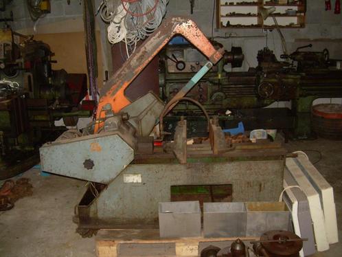 ijzer zaagmachine, sterkarm schaaf, flens, 3 centerpunten, Doe-het-zelf en Bouw, Gereedschap | Zaagmachines, Gebruikt, Afkortzaag