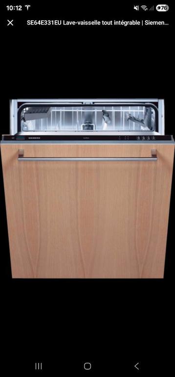 Siemens vaatwasser SE64E331EU/50 – defect (onderdelen of rep beschikbaar voor biedingen