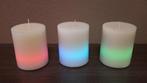 Lot / partij kaarsen LED COLORS herfst / winter ( NIEUW ), Ophalen of Verzenden, Nieuw, Wit, Kaars