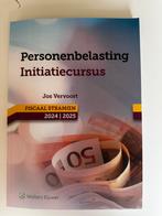 Jos Vervoort Personenbelasting Initiatiecursus, Boeken, Ophalen, Zo goed als nieuw, Hoger Onderwijs, Wolters kluwer