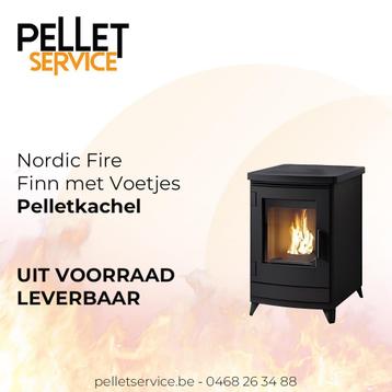 Nordic Fire Finn Pelletkachel met voetjes, Huis en Inrichting, Overige brandstoffen, Nieuw, Ophalen of Verzenden, Pelletkachel