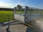 REMORQUE BASCULANTE DOUBLE ESSIEUX 3M AVEC GRILLAGE, Enlèvement, Utilisé