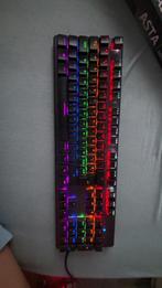 Trust GXT865 AstaMechanischToetsenbord–RGBVerlichting–AZERTY, Computers en Software, Ophalen, Azerty, Zo goed als nieuw