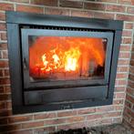 Flam inbouwhaard, Huis en Inrichting, Ophalen, Gebruikt, Houtkachel, Inbouw