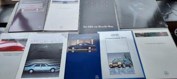 9 oude folders en katalogen van Mercedes beschikbaar voor biedingen