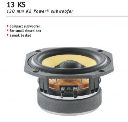 Focal 13 KS – 13 cm subwoofer, Auto diversen, Autospeakers, Nieuw, Ophalen of Verzenden