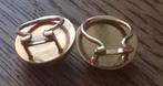 1 paar gouden oorbellen met clips, Ophalen of Verzenden, Zo goed als nieuw