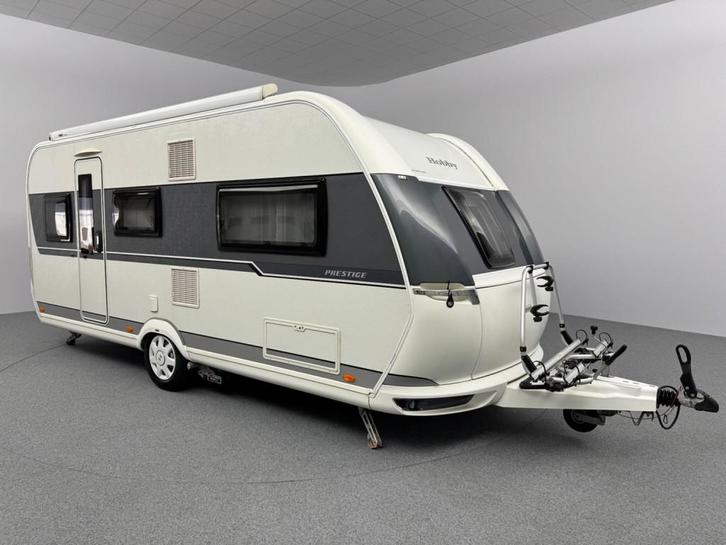 Hobby Prestige 495 UL Mover Fietsendrager Cassetteluifel, Caravans en Kamperen, Caravans, tot en met 4, Rondzit, Hobby, 2 aparte bedden