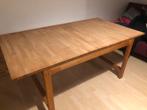 Houten tafel 1 x 1,8m, Huis en Inrichting, Ophalen, Gebruikt, 100 tot 150 cm, Vijf personen of meer