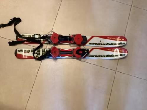 Snowblades Salamon, Sports & Fitness, Ski & Ski de fond, Comme neuf, Skis, Salomon, 100 à 140 cm, Enlèvement