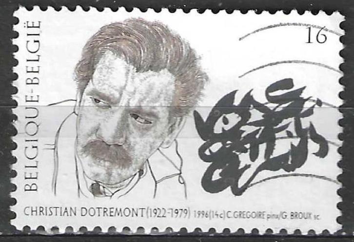 Belgie 1996 - Yvert/OBP 2668 - Christian Dotremont (ST), Postzegels en Munten, Postzegels | Europa | België, Gestempeld, Muziek