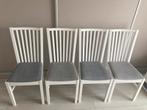 Ensemble de 4 chaises IKEA NORRNÄS, Huis en Inrichting, Ophalen, Gebruikt, Wit, Vier