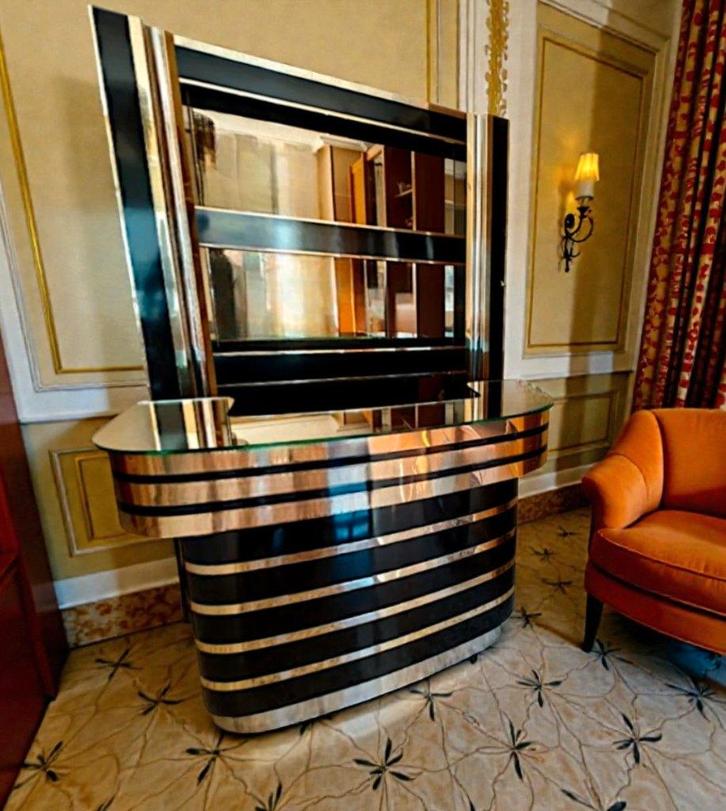 Vintage Bar, Huisbar, attr. Willy Rizzo, Huis en Inrichting, Barren, Ophalen of Verzenden