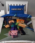 Dekovertrek Minecraft 140 x 200 in zeer goede staat, Dekbedovertrek, Ophalen of Verzenden, Jongetje of Meisje, Zo goed als nieuw