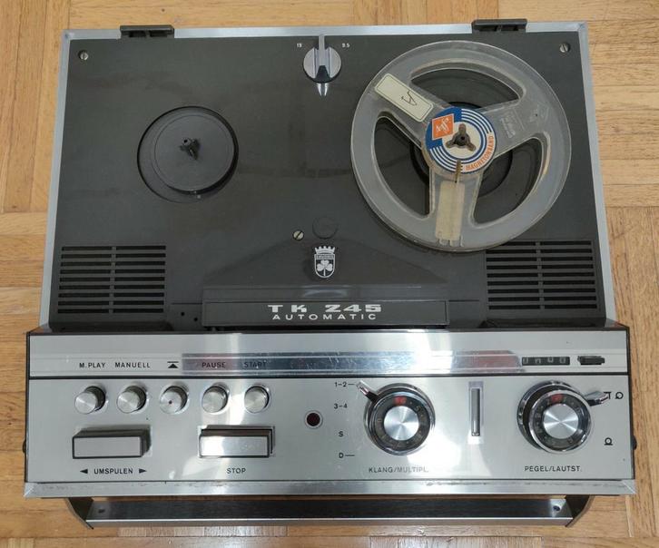 Grundig TK245 De Luxe, Audio, Tv en Foto, Bandrecorder, Bandrecorder, Met stofkap, Verzenden