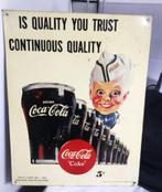 Coca-Cola emaille authentiek USA Reclamebord 36x27 😍🤠🎁👌, Verzamelen, Merken en Reclamevoorwerpen, Reclamebord, Gebruikt, Ophalen of Verzenden