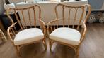 2 rotan zeteltjes, Huis en Inrichting, Stoelen, Ophalen, Ibiza / boho, Twee, Bruin