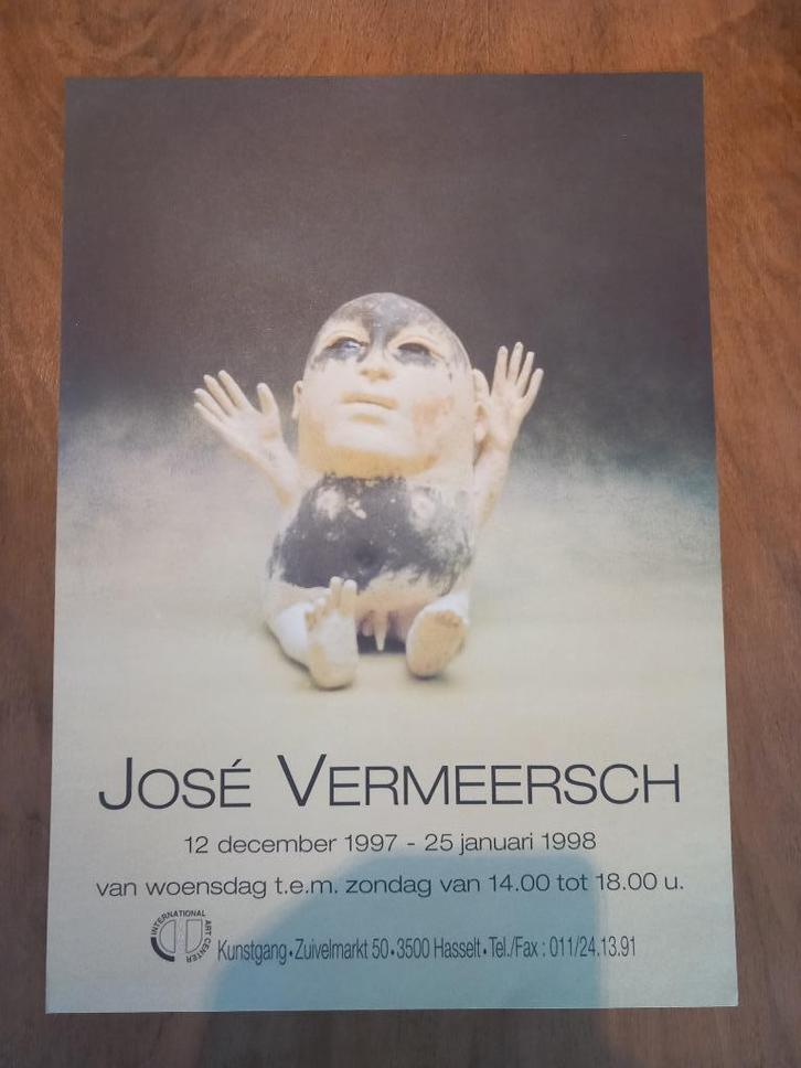 José Vermeersch (affiche laatste tentoonstelling), Boeken, Kunst en Cultuur | Beeldend, Nieuw, Beeldhouwkunst, Ophalen