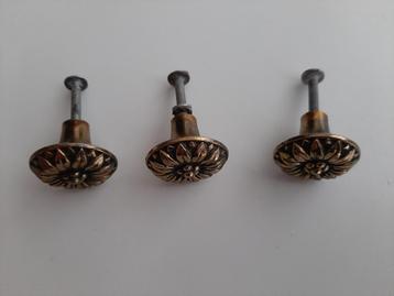 deurknoppen in messing,vintage