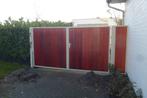 dubbele poort met zijstuk (breedte 326cm + 44cm), Tuin en Terras, Ophalen, Zo goed als nieuw, 150 tot 200 cm, IJzer