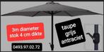 parasols in verschillende kleuren NIEUW 3m, Tuin en Terras, Ophalen