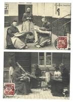 9 x postkaart met afstempeling : KANTKLOSSEN, Verzenden, 1940 tot 1960, Ongelopen, Ambachten of Beroep
