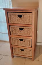 Teak houten ladekast, Huis en Inrichting, Kasten | Ladekasten, Ophalen, Zo goed als nieuw