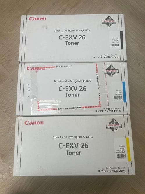 3 cartouches Canon C-EXV 26 (Z-C-Y) Canon iR C1021/iRC1028, Informatique & Logiciels, Fournitures d'imprimante, Neuf, Toner, Enlèvement ou Envoi