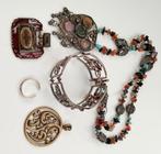 Lot verschillende fantasie juwelen, Handtassen en Accessoires, Ophalen of Verzenden, Zilver, Zilver