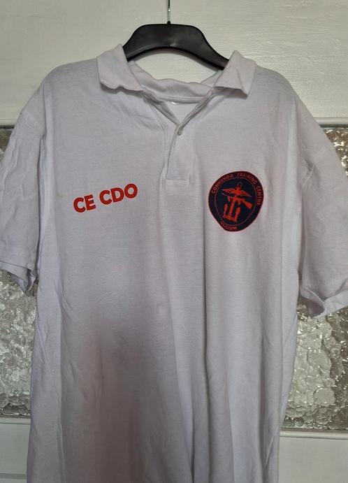 Commando polo, Kleding | Heren, T-shirts, Zo goed als nieuw, Maat 52/54 (L), Wit, Ophalen of Verzenden