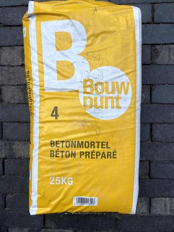 Beton en metselmortel (75kg) beschikbaar voor biedingen