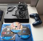 PlayStation 4 Slim+ Controller + Games – Compleet Pakket, Games en Spelcomputers, Ophalen, Met 1 controller, Slim, 500 GB