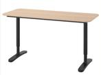 bureau IKEA Bekant 160x80, Huis en Inrichting, Bureaus, Ophalen, In hoogte verstelbaar, Zo goed als nieuw, Bureau