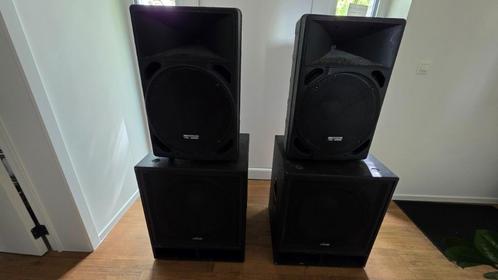 Overcomplete geluidsset met 5 versterkers, Muziek en Instrumenten, Dj-sets en Draaitafels, Zo goed als nieuw, Dj-set, Overige merken