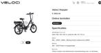 Zo goed als nieuwe Veloci Hopper vouwfiets, Fietsen en Brommers, Elektrische fietsen, Ophalen, Zo goed als nieuw, 50 km per accu of meer