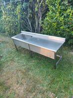 Spoeltafel van roestvrij staal, Zakelijke goederen, Horeca | Keukenapparatuur, Ophalen, Gebruikt, Inox Meubilair