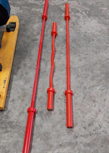 Nieuwe Olympische barbells uit verpakking    beschikbaar voor biedingen