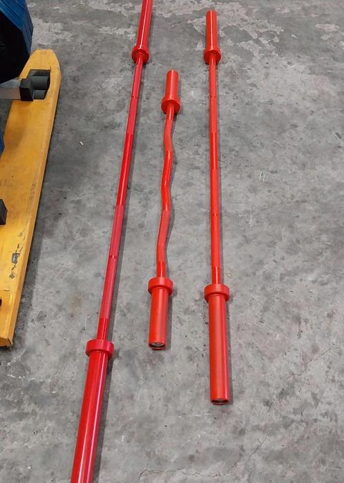 Nieuwe Olympische barbells uit verpakking, Sport en Fitness, Fitnessmaterialen, Zo goed als nieuw, Ophalen