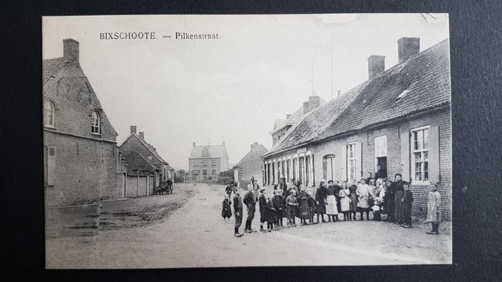 Bikschote Bixschoote Pilkenstraat Langemark Poelkapelle, Verzamelen, Postkaarten | België, Ongelopen, West-Vlaanderen, Voor 1920