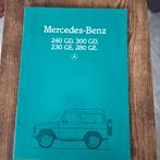 Mercedes-Benz 240 GD, 300 GD, 230 GE, 280 GE  10/84, Ophalen of Verzenden, Nieuw, Mercedes