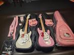 Fender Squier Hello Kitty 2024 roze set compleet + witte, Muziek en Instrumenten, Ophalen of Verzenden, Nieuw, Fender