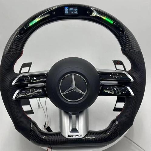 Mercedes carbon stuur LED dragonfly custom, Auto-onderdelen, Besturing, Mercedes-Benz, Nieuw, Ophalen of Verzenden
