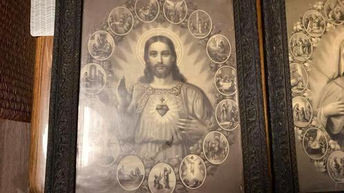 Religieuze prenten uit de oude doos, Antiek en Kunst, Antiek | Religieuze voorwerpen, Ophalen