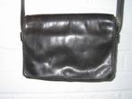 Zwarte Enny schoudertas topkwaliteit Italië, Autres marques, Cuir, Enlèvement ou Envoi, Utilisé
