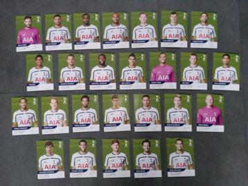 Gesigneerde set spelerskaarten van Tottenham Hotspur FC beschikbaar voor biedingen
