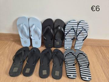 Teenslippers, nieuw, 6 paar beschikbaar voor biedingen