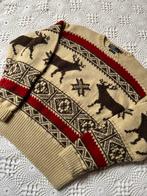 Ralph Lauren handknit vintage Nordic Fair rendieren - L, Enlèvement ou Envoi, Beige, Ralph Lauren, Taille 52/54 (L)