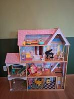 Houten poppenhuis XXL merk Kidkraft, Kinderen en Baby's, Ophalen, Zo goed als nieuw, Poppenhuis