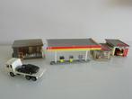 HO Faller B-127 tankstation, garage, winkel en wagens (432), Hobby & Loisirs créatifs, Trains miniatures | HO, Autres marques